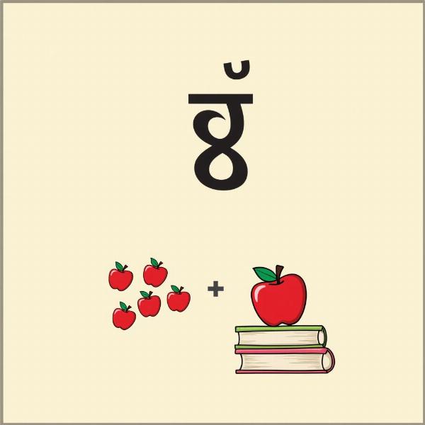 Hindi Number Eight Representation