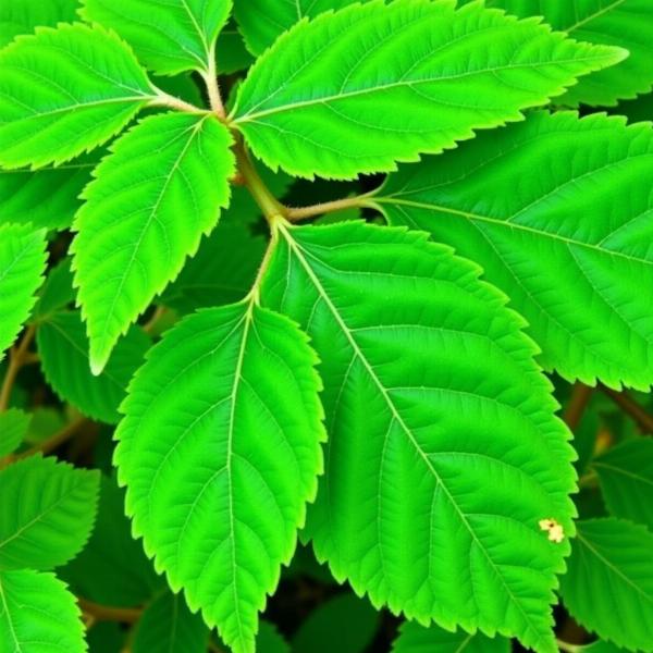 Close-up of Alder Leaves