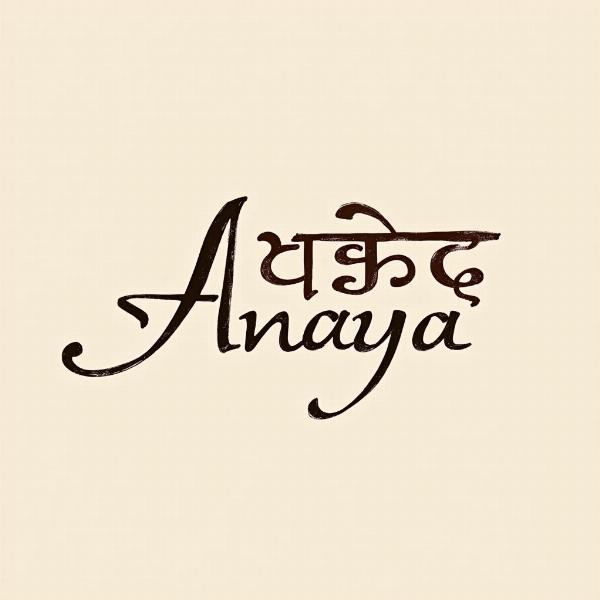 Anaya Name Meaning Calligraphy