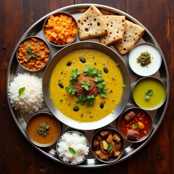 Andhra Thali with Gongura Pachadi