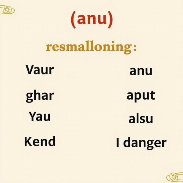 Anu as a Suffix