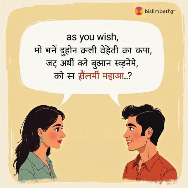 As You Wish Hindi Meaning Conversation