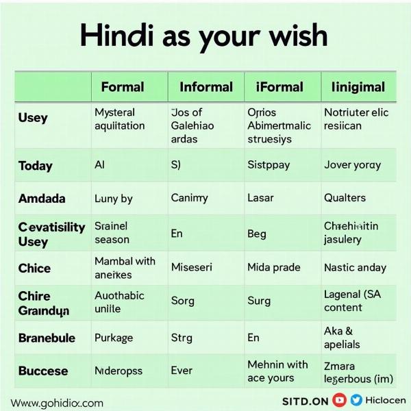 Formal and Informal Hindi Equivalents of "As Your Wish"