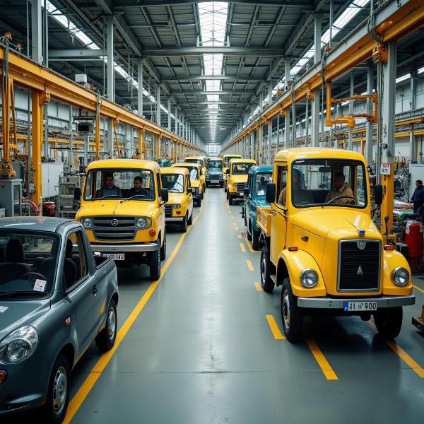 Ashok Leyland Factory in India