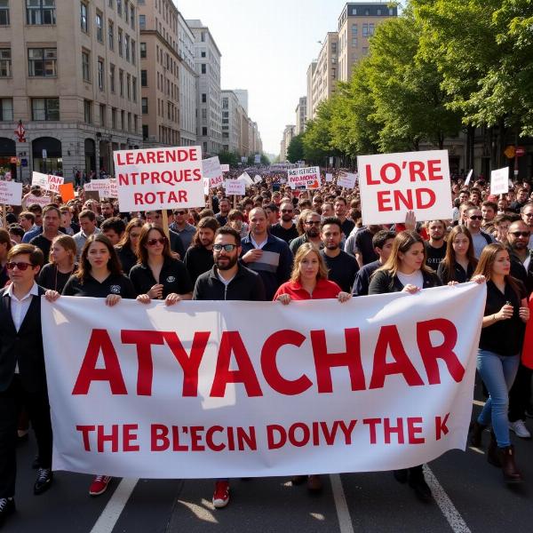 Protesting Against Atyachar