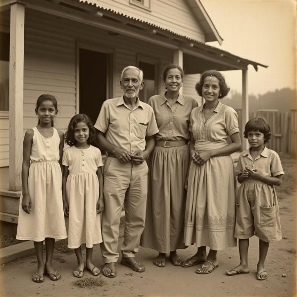 Childhood Family Photo in India