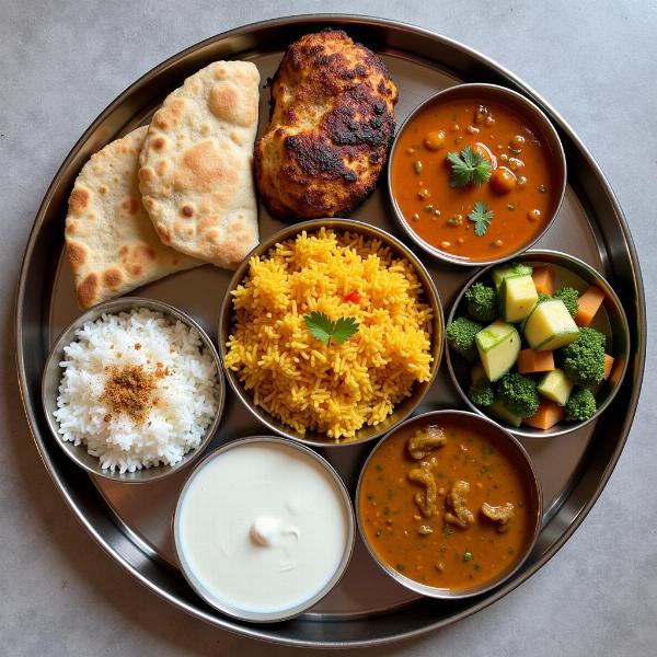 Balanced Indian Thali