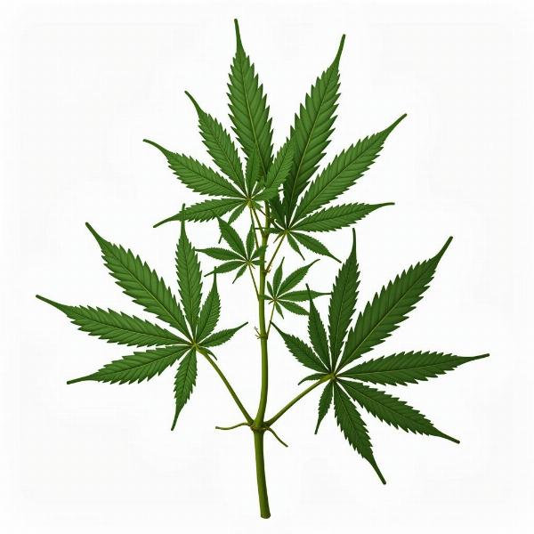 Bangi Plant (Cannabis sativa)