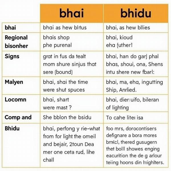 Comparison between Bhai and Bhidu