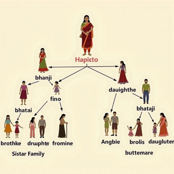 Hindi Family Tree - Bhanji and Bhatiji