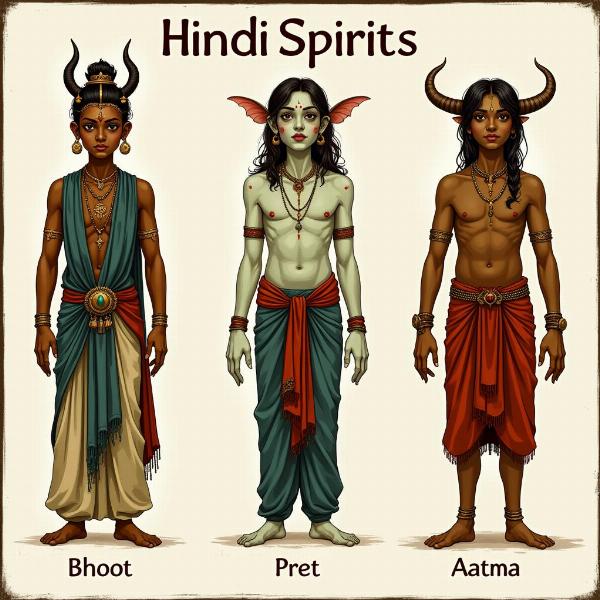 Differences between Bhoot, Pret, and Aatma