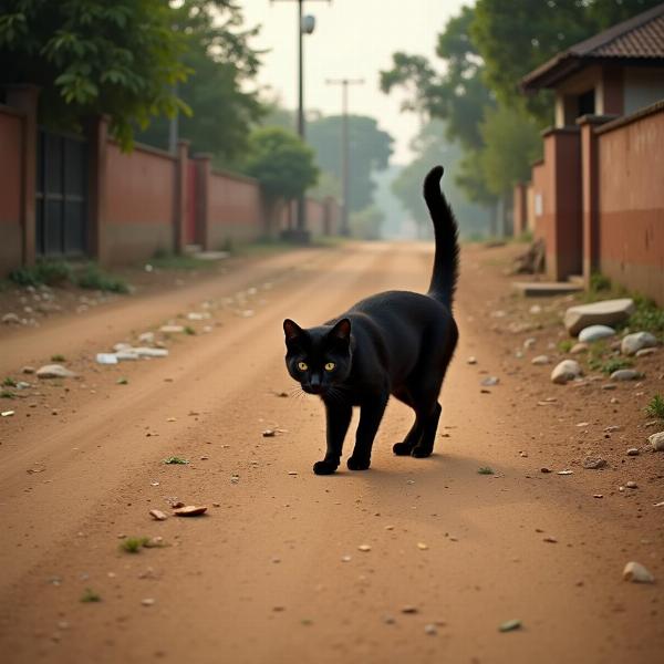 Black Cat Crossing Path in India: A Common Bad Omen