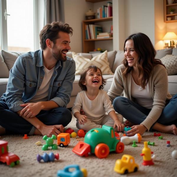 Family Embracing the Chaos