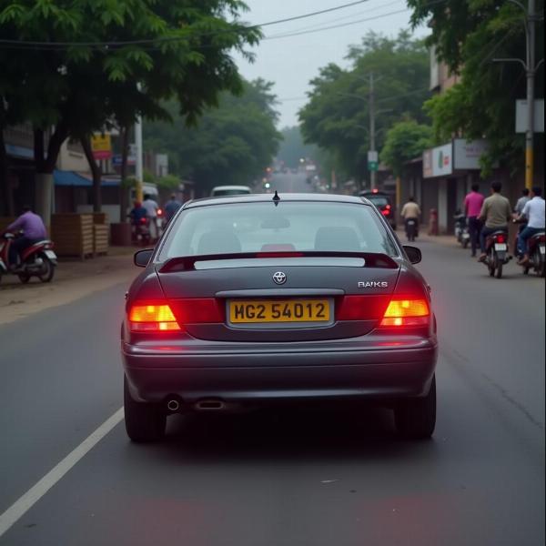 Braking a Car in Hindi