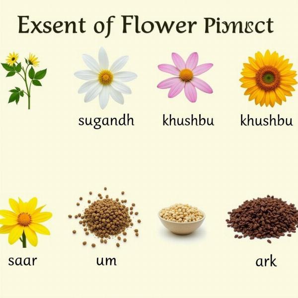 Hindi words for Flower Essence and Fragrance