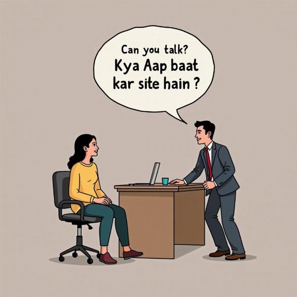 Formal Ways to Ask "Can You Talk" in Hindi