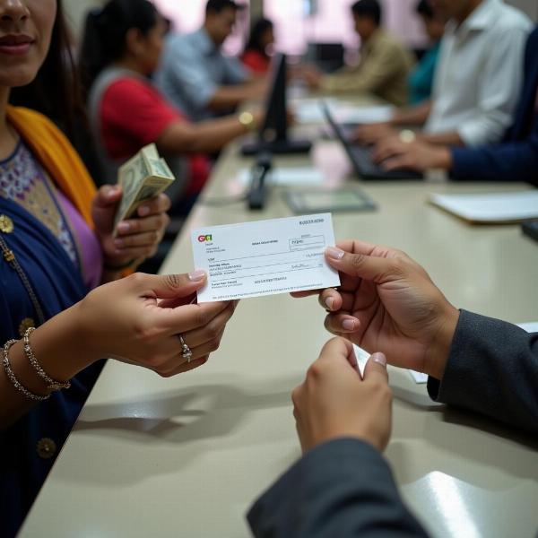 Cashing a Check in India