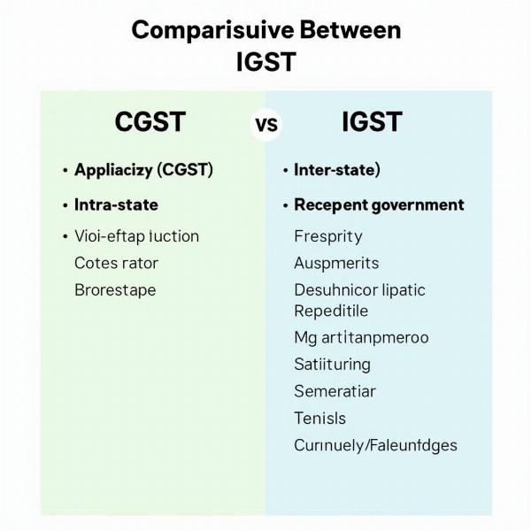 CGST vs. IGST Comparison Table