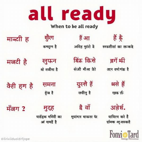 Choosing the Right Hindi Translation for All Ready