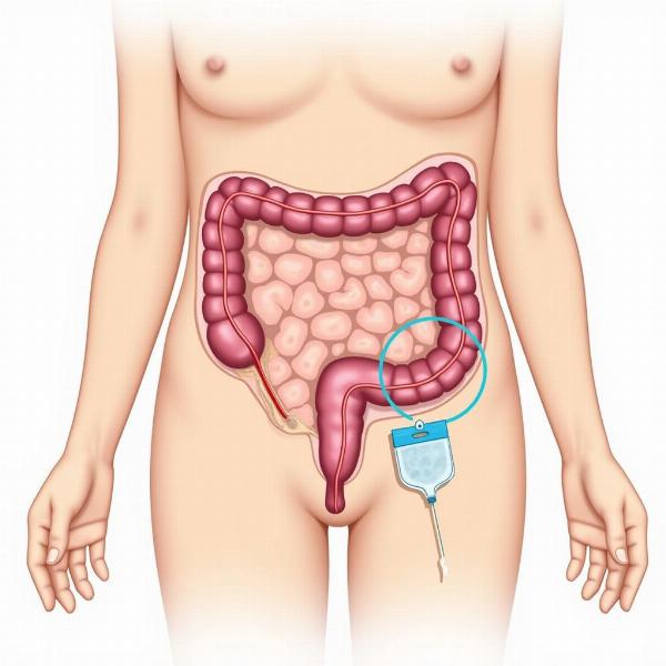 Colostomy Surgery Illustration