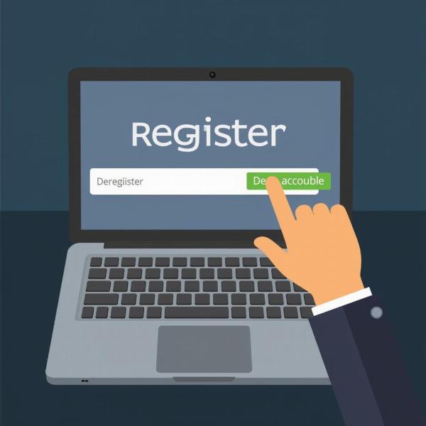 De-registering from a website