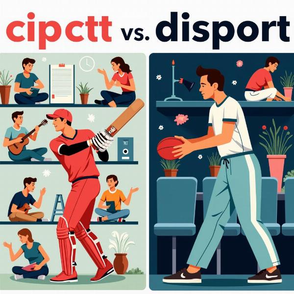 Difference between disport and sport