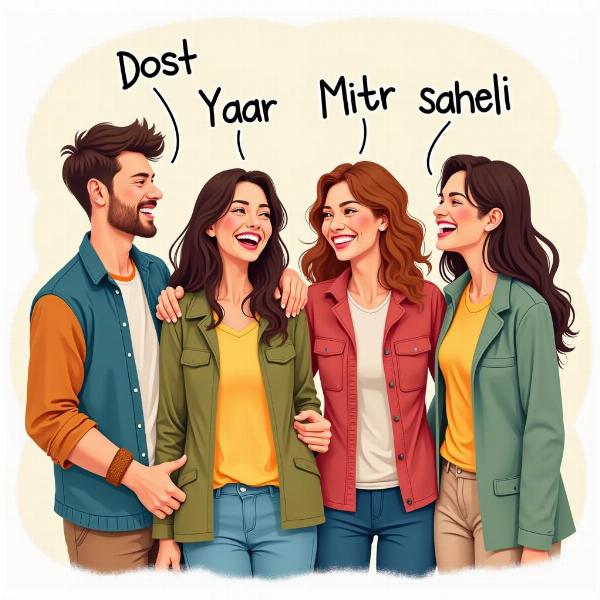 Hindi Words for Friend: Dost, Yaar, Mitr, Saheli