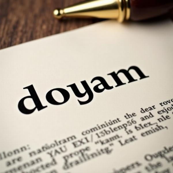 Doyam in Legal Documents