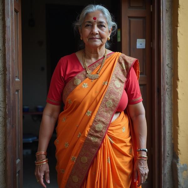 Elderly Indian Woman - Respectful Portrayal