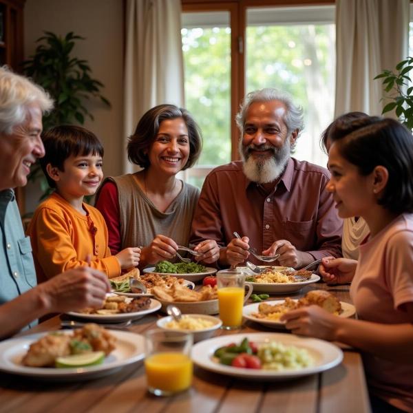 Expressing love in an Indian family