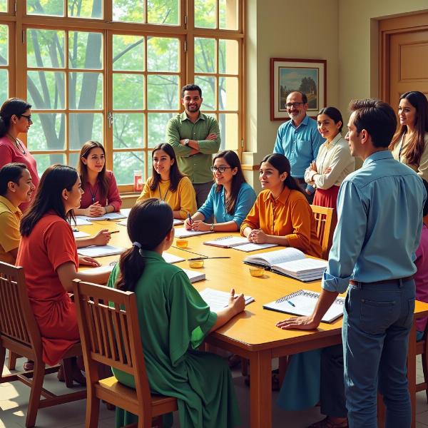 Faculty Meeting at University