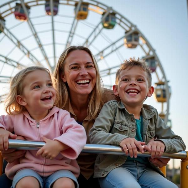 Family Enjoying a Giant Wheel Ride