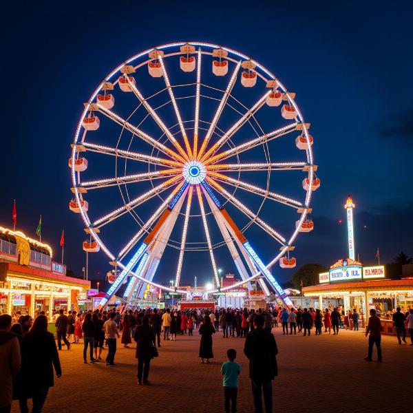 Ferris wheel at Indian fair