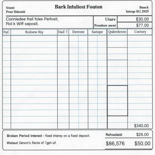 Broken Period Interest in Fixed Deposits