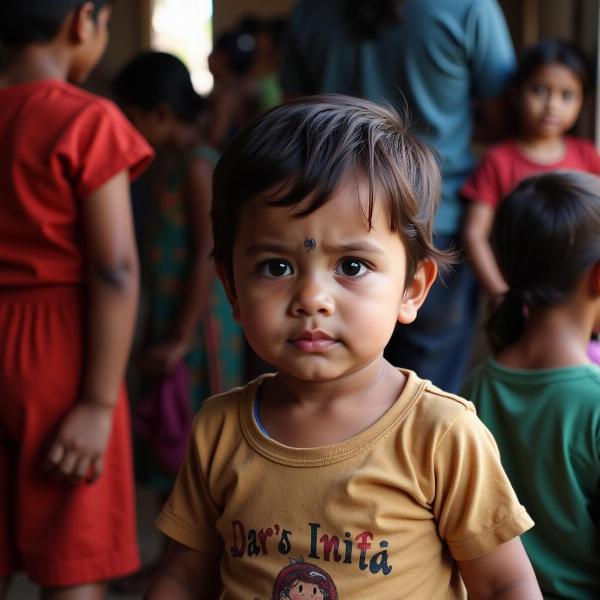 Foundling in Indian Orphanage