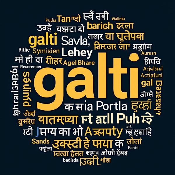 Synonyms of Galti in Hindi