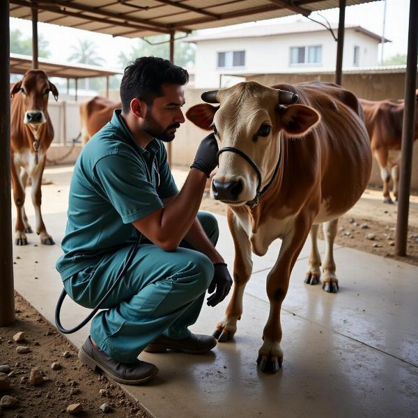 Veterinary Care in a Gaushala