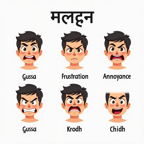 Hindi words for anger