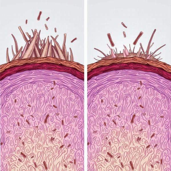 Damaged Hair Cuticle