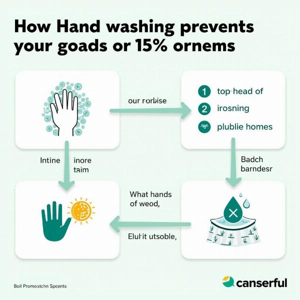 Hand hygiene prevents the spread of germs