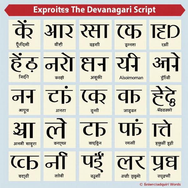 Hindi Alphabet - Devanagari Script