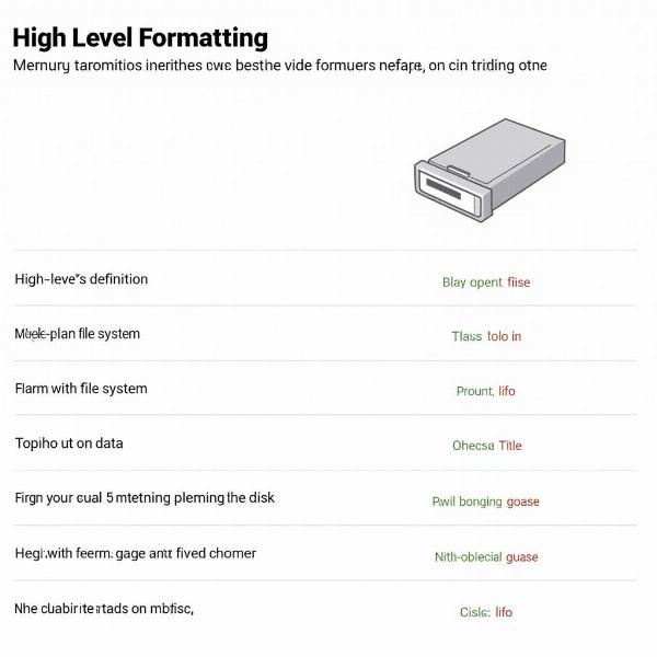 High-Level vs. Low-Level Formatting