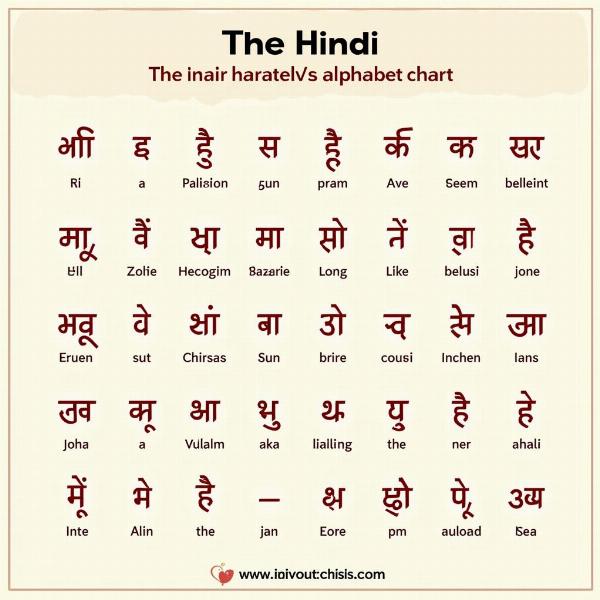 Hindi Alphabet Chart