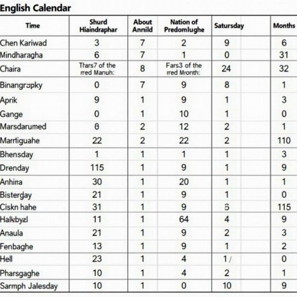 Hindi and English Month Names: A Comprehensive Guide