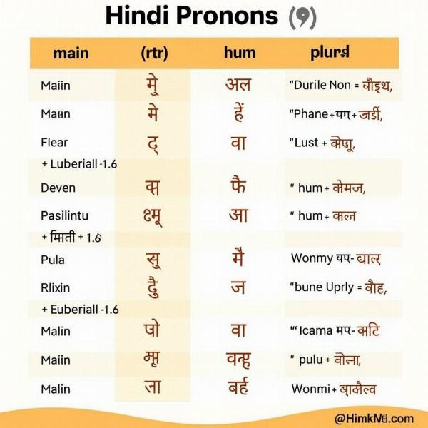 Hindi Pronouns