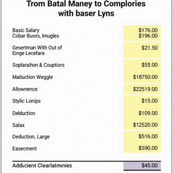 Hindi Meaning of Emoluments: Salary Slip