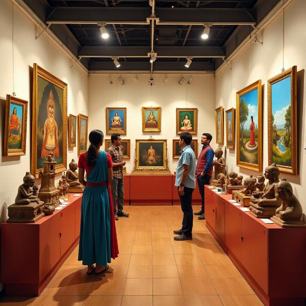 Hindi Meaning of Exhibit: Displaying Artwork