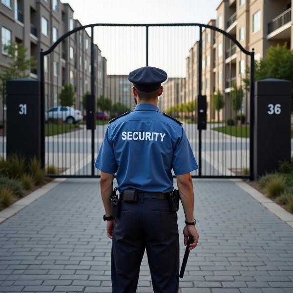 Security Patroller at a Gate