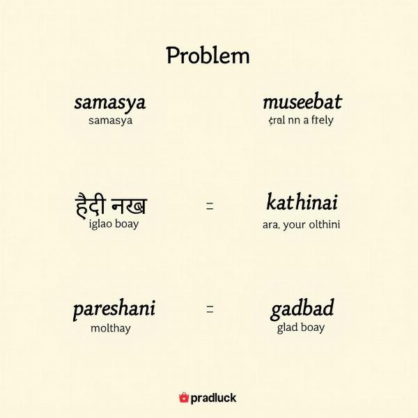 Hindi Translation of "Problem"