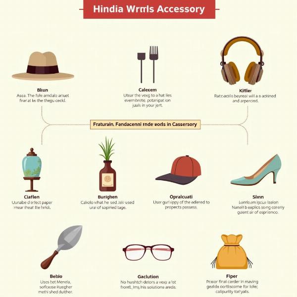 Hindi words for accessories in different contexts